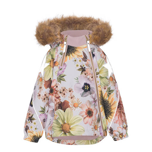 Molo talvitakki Hopla Fur Retro Flowers. - Lasten talvitakit - 5W233246855 - 1