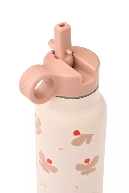 Liewood juomapullo Falk 350 ml Butterfly/Apple blossom, sporttikorkilla. - Juomapullot ja pillipullot - 19617-2606 - 2