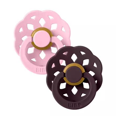 Bibs Boheme luonnonkumitutti 2 kpl Baby Pink/Plum. - Tutit ja tuttinauhat - 230246 - 2