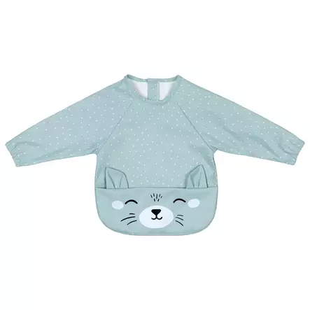Tinynord Binot ruokalappu hihoilla Mint dot print. - Ruokalaput - 304346 - 1