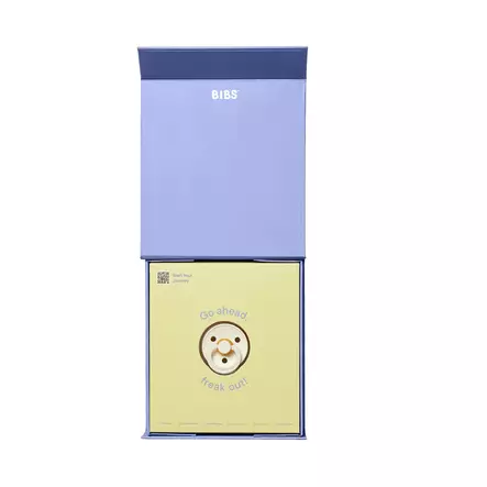 Bibs Lahjapakkaus, Baby on the way Ivory. Liitä sisään ultraäänikuva ja yllätä rakkaasi. - Tutit ja tuttinauhat - 7500146 - 2