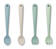 Liewood Shea aterinsetti v=C3=A4riss=C3=A4 Dusty mint multi mix. - Ensilusikat ja lasten aterimet - 17074-1076 - 1