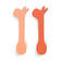 Done By Deer silikonilusikka 2-pack Lalee Papaya v=C3=A4riss=C3=A4. - Ensilusikat ja lasten aterimet - 1139406 - 1