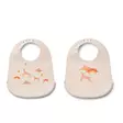 Liewood Tilda ruokalappu 2-pack Dream Ecru. - Ruokalaput - 15128-2336 - 1