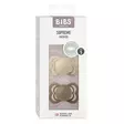 Bibs Supreme silikonitutti 2 kpl 1-6kk, Vanilla/Dark Oak pakkaus. - Tutit ja tuttinauhat - 160336 - 2