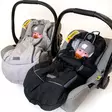 Lämpöpussi Nordbaby Mity Black ja Grey turvakaukalossa lapsella. - Lämpöpussit rattaisiin - 263106 - 5