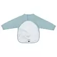 Tinynord Binot ruokalappu hihoilla Mint dot print, takana tarrakiinnitys. - Ruokalaput - 304346 - 3