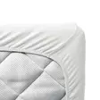 Tinynord bambu muotolakana pinnasänkyyn White 60x120 cm. - Pussilakanat ja aluslakanat - 305006 - 1