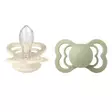 Bibs Supreme silikonitutti 2 kpl 6-18kk, Ivory/Sage. - Tutit ja tuttinauhat - 260346 - 1