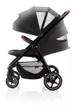 Matkarattaat BRITAX B-Agile R Carbon Black, jatkettavalla kuomulla jossa suuret tuuletusaukot. - Matkarattaat ja lastenrattaat - 2000042176 - 2