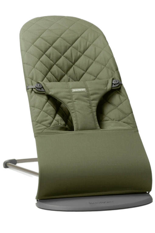 BabyBj=C3=B6rn Bouncer Bliss sitteri Woven, Dark Green. - Sitterit - BB006046 - 1