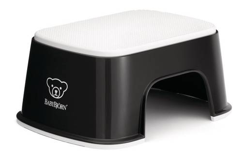 BabyBj=C3=B6rn korokejakkara Step Stool v=C3=A4riss=C3=A4 Black-White.=
 - Potat ja korokkeet - 061256 - 1