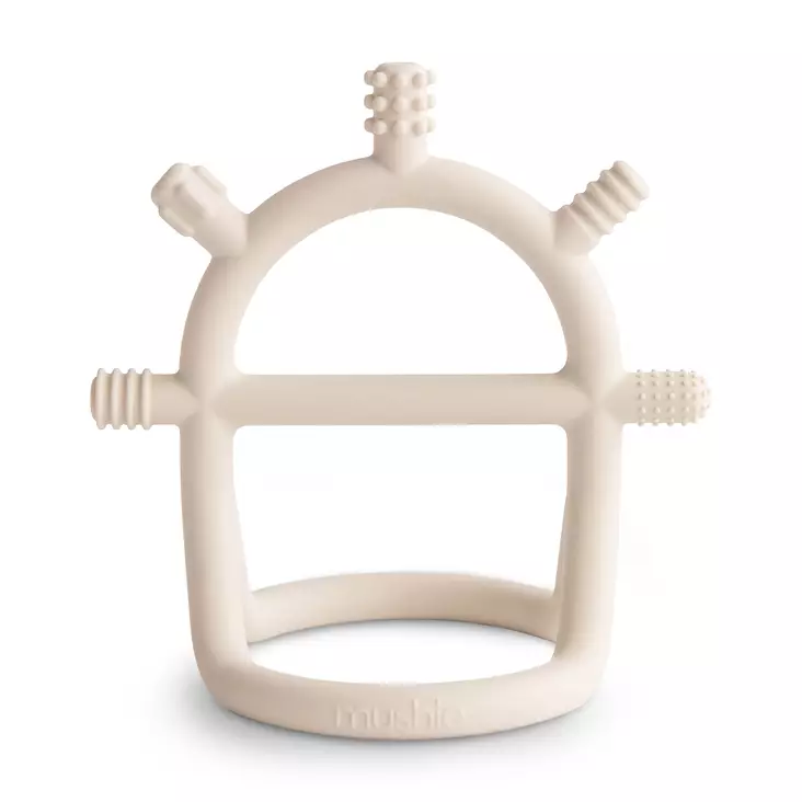 Mushie purulelu No-Drop teether Sun, Shifting Sand. - Purulelut - 101476 - 1