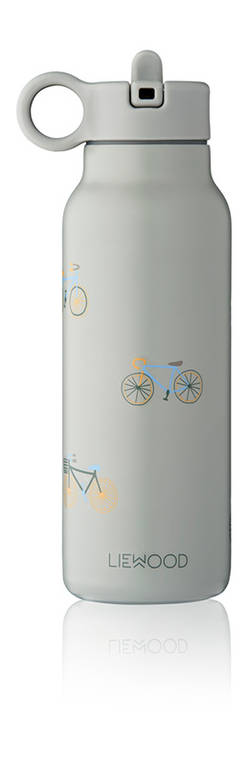 Liewood Falk juomapullo Bicycle Cloud blue v=C3=A4riss=C3=A4. - Juomapullot ja pillipullot - 15024-1496 - 1
