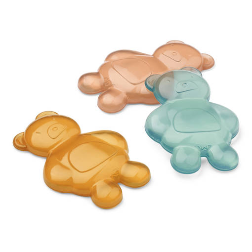 Liewood Kayden Mr Bear cooler 3 pack mustard mix. - Välipalapussit, eväsrasiat ja snackcupit - 18874-1966 - 1