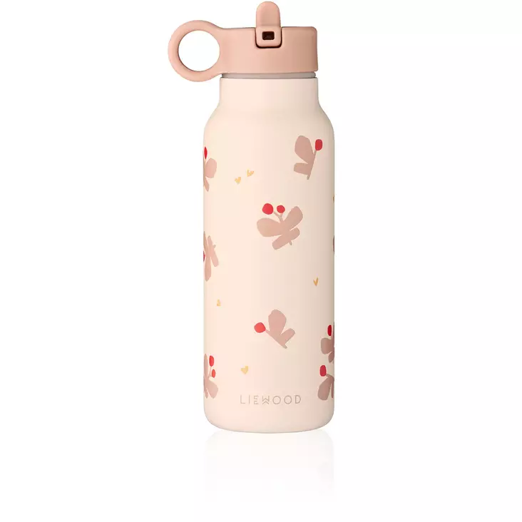 Liewood juomapullo Falk 350 ml Butterfly/Apple blossom. - Juomapullot ja pillipullot - 19617-2606 - 1