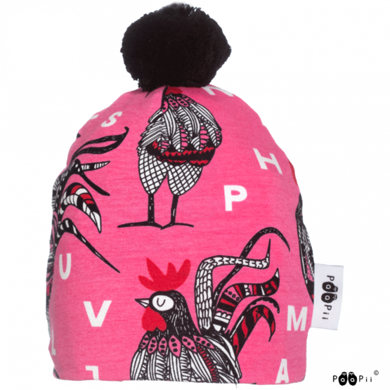 PaaPii Tupsupipo Rooster-kuosilla värissä Pinkki-punainen - Lasten asusteet - 21986 - 1