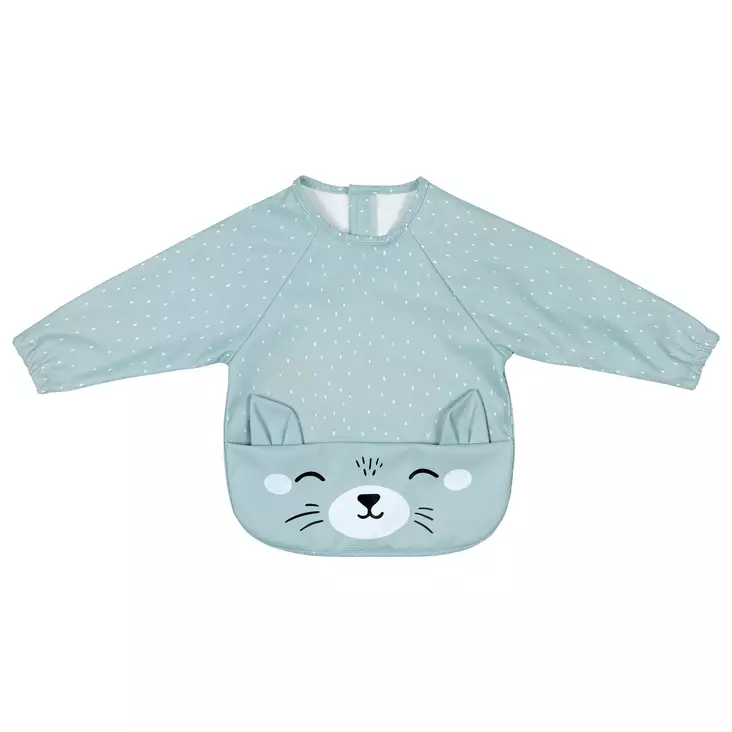 Tinynord Binot ruokalappu hihoilla Mint dot print. - Ruokalaput - 304346 - 1
