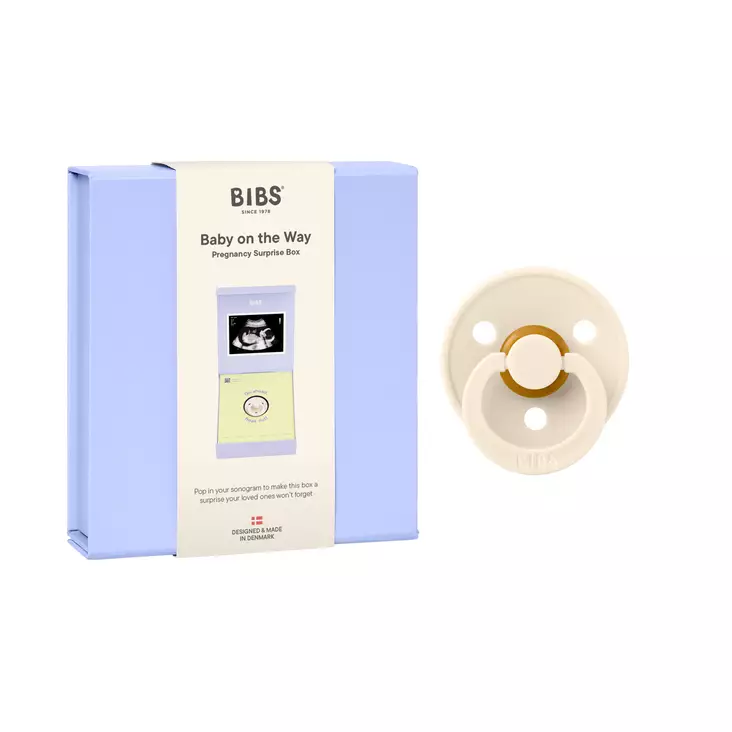 Bibs Lahjapakkaus, Baby on the way Ivory. - Tutit ja tuttinauhat - 7500146 - 1