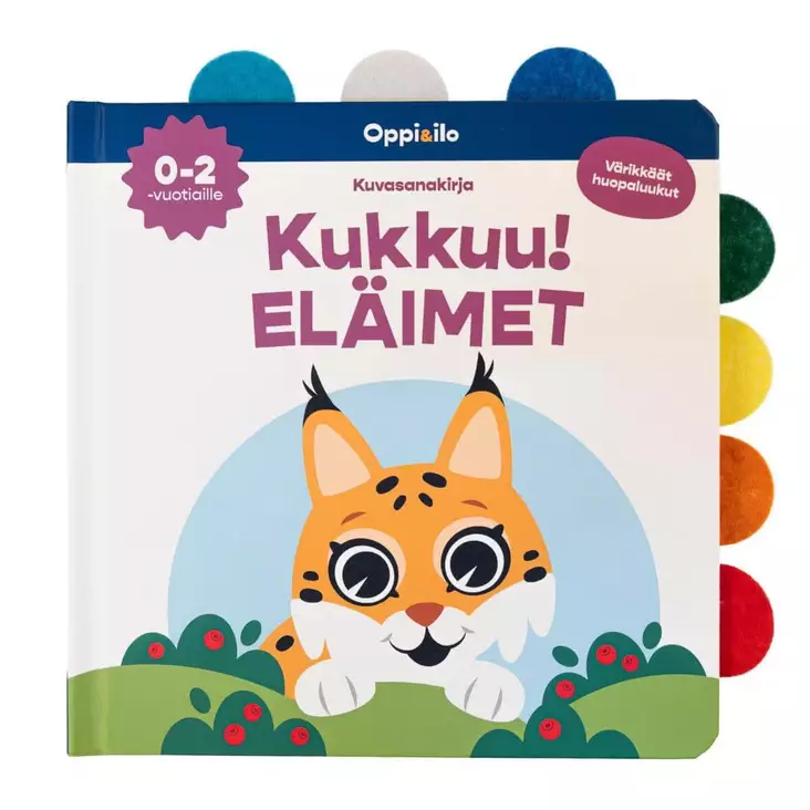 Oppi & Ilo huopalappukirja Eläimet. - Puuhakirjat - WS372976 - 1