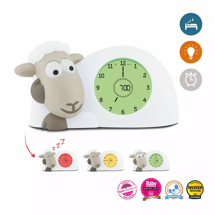 Zazu Sleep Trainer Sam Taupe toiminnot - Lapsen yövalot ja soittolelut - ZA-SAM-06 - 1