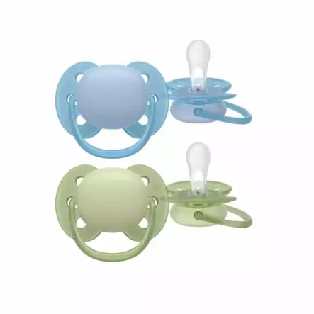 Avent Ultra Soft Tutti 0-6 kk Sininen/Sage. - Tutit ja tuttinauhat - 03709137 - 1