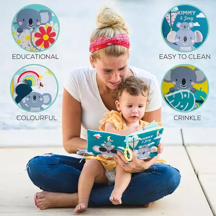 Taf Toys ensikirja Peek a boo book Where is Joey lapsella aikuisen syl=
iss=C3=A4. - Kuvakirjat - 248917 - 2