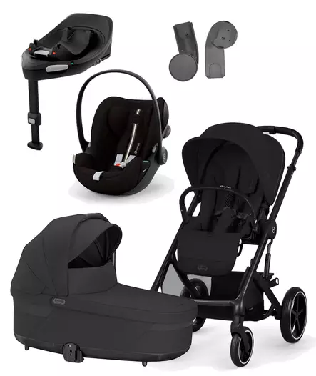 Cybex Balios S lux starttipaketti 4in1 Moon Black, One Box. - Lastenvaunut ja yhdistelmävaunut - 524002517 - 1