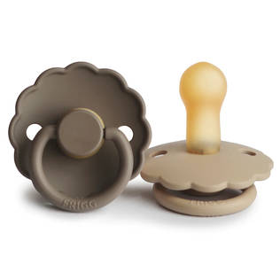 Luonnonkumitutti Frigg Daisy 2 pack Croissant/Portobello. - Tutit ja tuttinauhat - 76222417 - 1