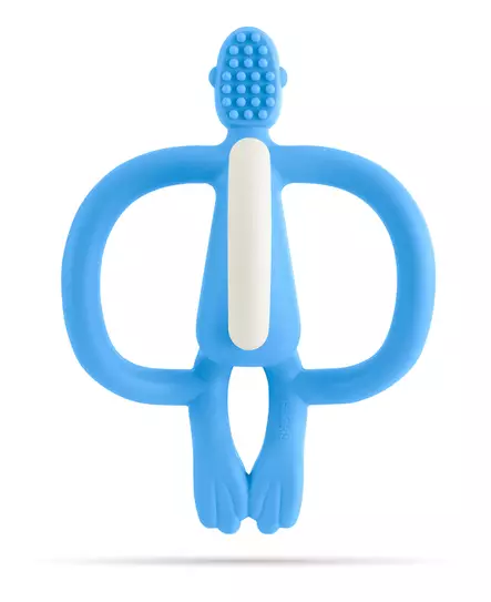 Matchstick Monkey Teething purulelu Light Blue, pehmeää silikonia. - Purulelut - 910-007 - 2