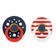 Bibs luonnonkumitutti 2 kpl Stars & Stripes. - Tutit ja tuttinauhat - 120397 - 1