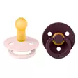 Bibs luonnonkumitutti 2 kpl 6-18kk Petal/Plum. - Tutit ja tuttinauhat - 120467 - 1