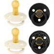 Bibs Colour Combo 4 pack, Studio, Ivory Gold/Black Gold +6 kk ikäiselle. - Tutit ja tuttinauhat - 120477 - 2