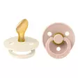 Bibs luonnonkumitutti 2 kpl 6-18 kk Ivory/Blush, anatominen. - Tutit ja tuttinauhat - 2211417 - 1