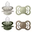 Bibs Supreme 4-pack silicone 6-18kk Sand/Sage/Hunter Green/Dark Oak. - Tutit ja tuttinauhat - 260437 - 1