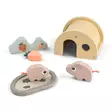 Done By Deer Tiny Farm Playset Pigee Colour Mix. - Puulelut - 4654027 - 1