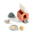 Done By Deer Tiny Farm Playset Clucky Colour Mix, 6-osaa. - Puulelut - 4654037 - 3