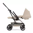 Matkarattaat Cybex Eezy S Twist+ 2 Almond Beige, makuuasennossa. - Matkarattaat ja lastenrattaat - 526000847 - 6