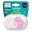 Avent Tutti Curved Soothie 0-6kk pinkki, pakkaus. - Tutit ja tuttinauhat - 03709927 - 3