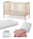 Starttipaketti NordBaby Lassio 2in1 Natural. - Pinnasängyt ja lastensängyt - 273796STA7 - 1