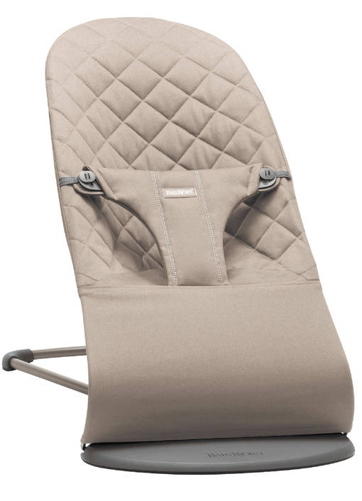 BabyBj=C3=B6rn Bouncer Bliss sitteri Woven, Sand Grey. - Sitterit - BB006217 - 1