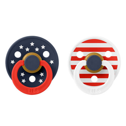 Bibs luonnonkumitutti 2 kpl Stars & Stripes. - Tutit ja tuttinauhat - 120397 - 1
