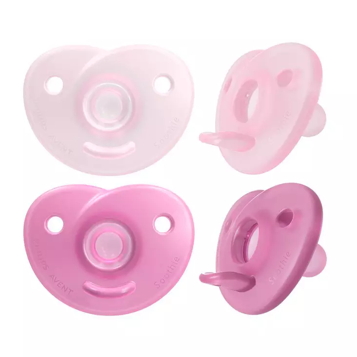 Avent Tutti Curved Soothie 0-6kk pinkki. - Tutit ja tuttinauhat - 03709927 - 1