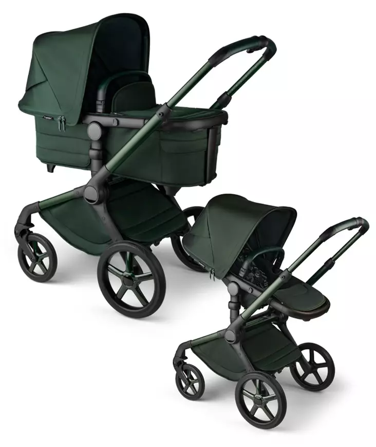 Bugaboo Fox 5 Noir yhdistelm=C3=A4vaunut Midnight Green. - Lastenvaunut ja yhdistelmävaunut - 100051087 - 10
