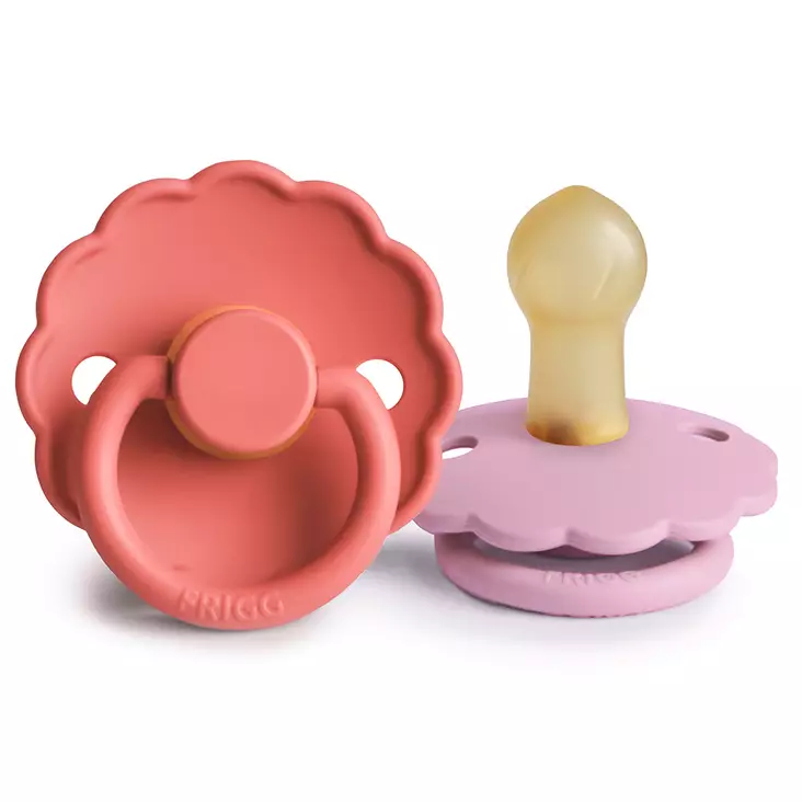 Luonnonkumitutti Frigg Daisy 2 pack Poppy/Lupine. - Tutit ja tuttinauhat - 101597 - 1