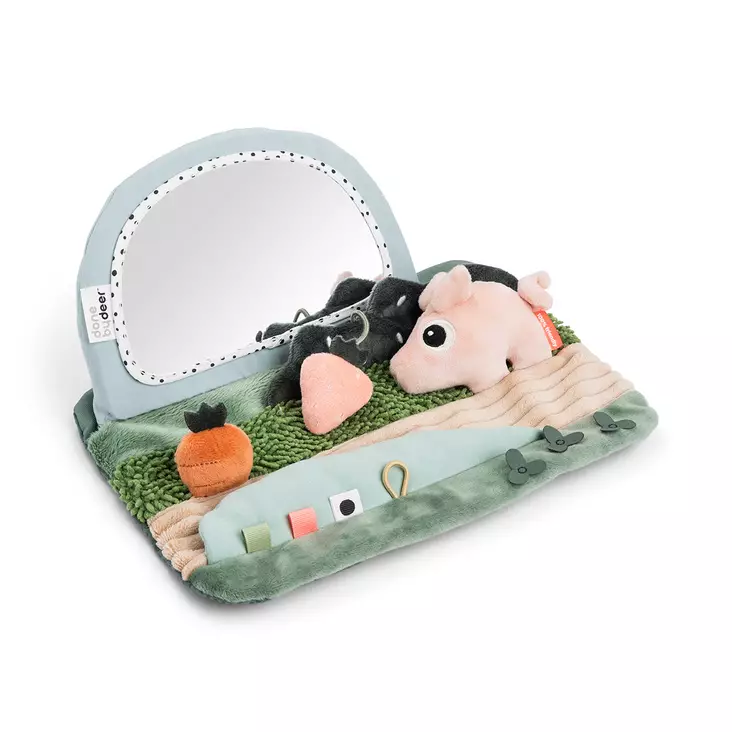 Puuhalelu Done By Deer Sensory Mirror Tiny Farm Colour Mix. - Helistimet, tarttumislelut ja pallot - 4153887 - 1
