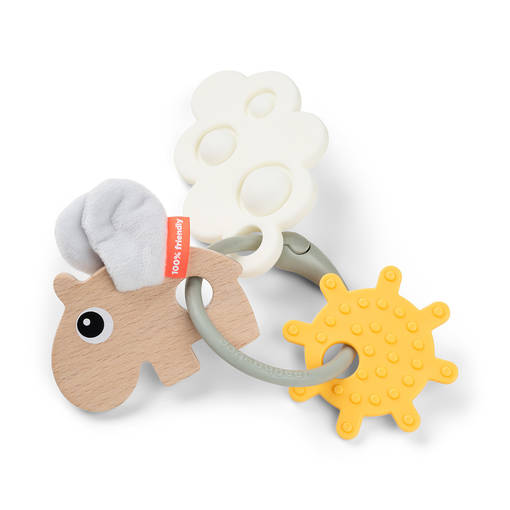 Helistin Done By Deer Sensory Ring Happy clouds Colour mix. - Helistimet, tarttumislelut ja pallot - 4348227 - 1
