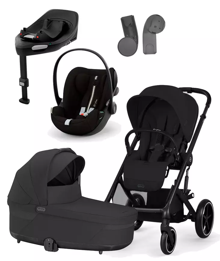 Cybex Balios S lux starttipaketti 4in1 Moon Black, One Box. - Lastenvaunut ja yhdistelmävaunut - 524002517 - 1