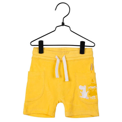 Muumi froteeshortsit v=C3=A4riss=C3=A4 keltainen. - Housut ja legginsit - 72579427 - 1