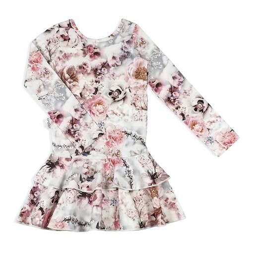 Gugguu luomupuuvillainen frilla-mekko lapselle. - Bodyt ja paidat - GUGP0056-37 - 1